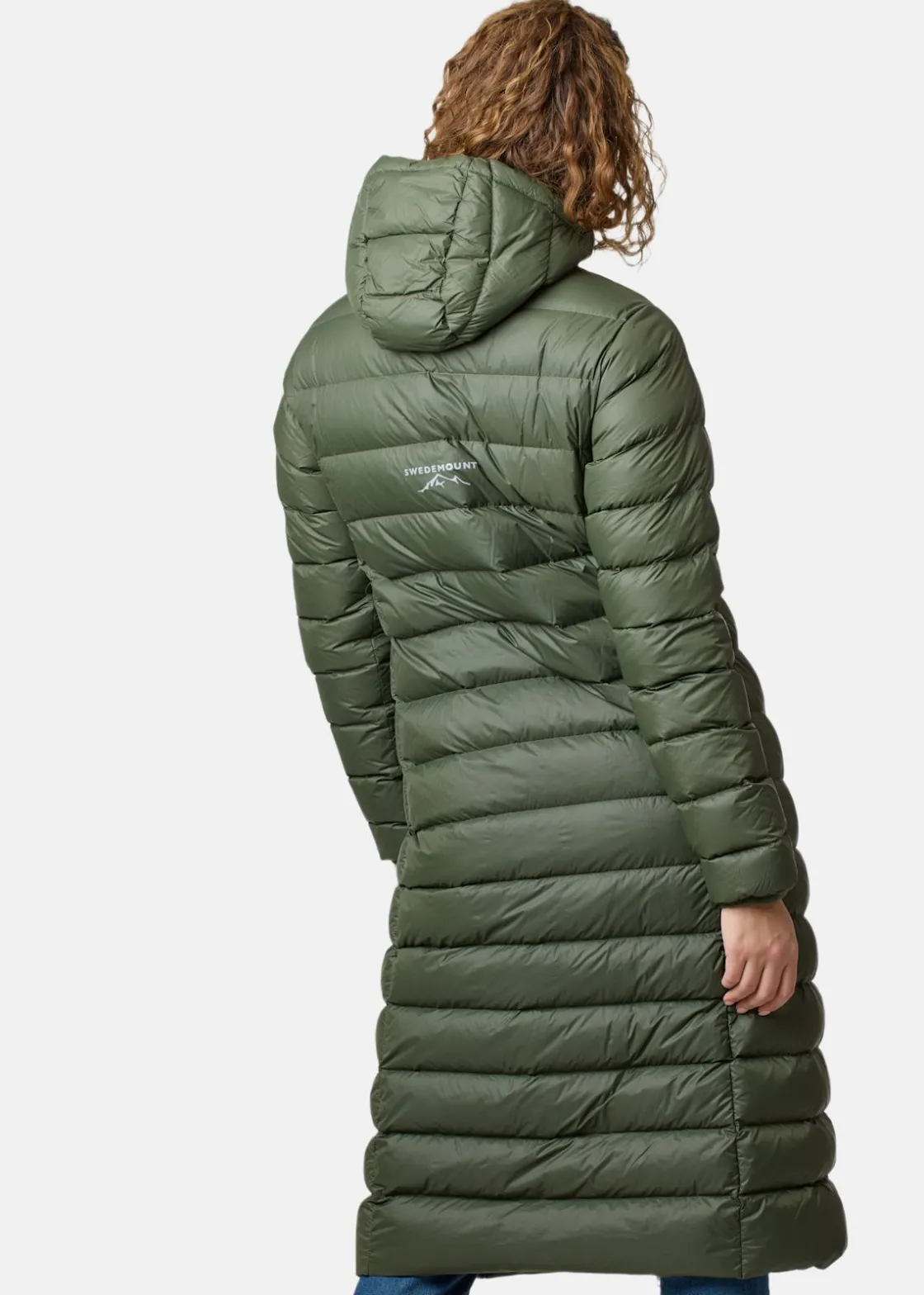 Best Swedemount Östersund Long Down Coat W Olive/Black