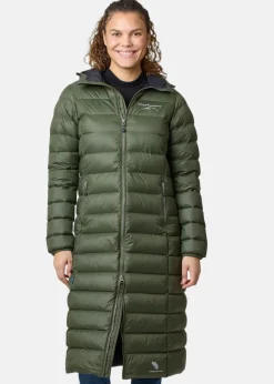 Best Swedemount Östersund Long Down Coat W Olive/Black