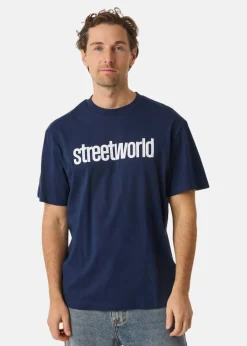 Best Streetworld Classic Tee Logo Navy