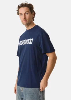 Best Streetworld Classic Tee Logo Navy