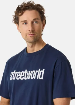 Best Streetworld Classic Tee Logo Navy