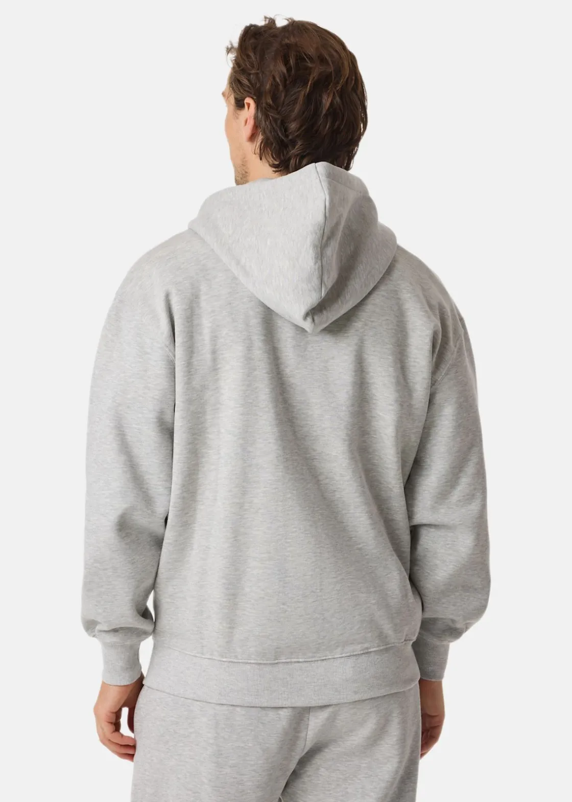 Discount Streetworld Classic Zip Hoodie L Grey Mel