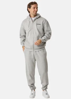 Discount Streetworld Classic Zip Hoodie L Grey Mel