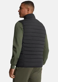 Online Lyle&scott Stretch Lightweight Quilted Gi Jet Black