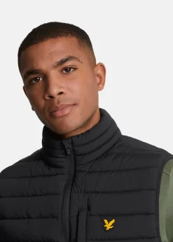 Online Lyle&scott Stretch Lightweight Quilted Gi Jet Black