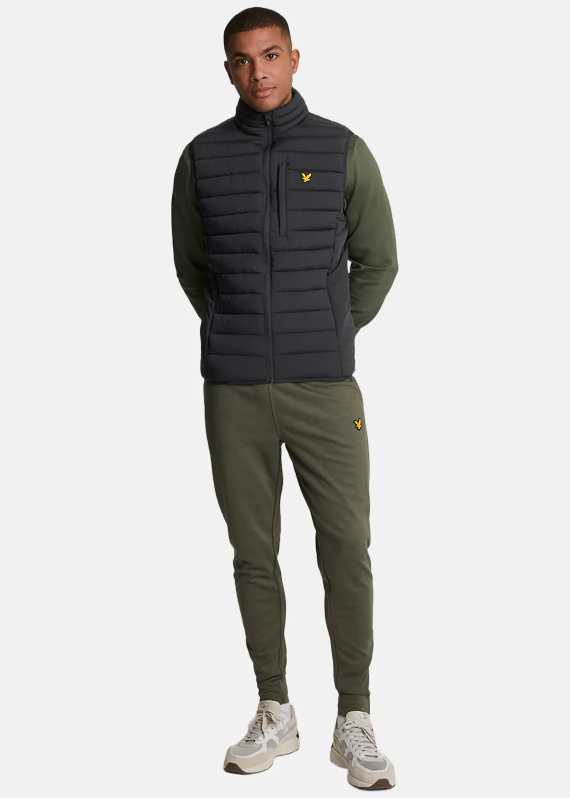 Online Lyle&scott Stretch Lightweight Quilted Gi Jet Black