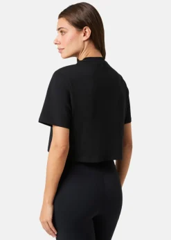 Best Björn Borg STUDIO OVERSIZED CROPPED T-SHI BLACK BEAUTY