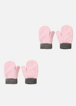 Outlet Lindberg SUNDSVALL WOOL MITTEN, 2-P PINK/ANTH