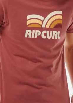 Discount Rip Curl SURF REVIVAL CAPTURE TEE APPLE BUTTER