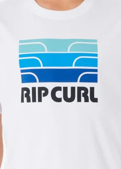 Discount Rip Curl SURF REVIVAL MUMMA TEE-BOY OPTICAL WHITE