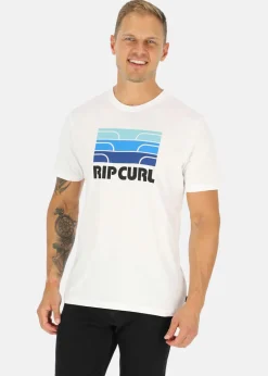 Best Rip Curl SURF REVIVAL WAVING TEE OPTICAL WHITE