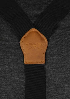 Clearance Swedemount Suspenders Black