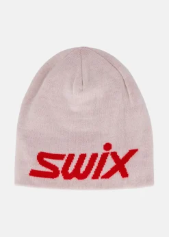 Outlet Swix Wool Logo Beanie Snow white