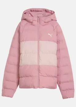 Best Puma Synthetic Hooded Puffer Jacket Poised Pink
