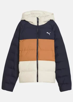 Hot Puma Synthetic Hooded Puffer Jacket New Navy