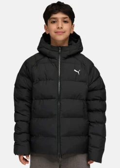 Clearance Puma Synthetic Hooded Puffer Jacket PUMA Black