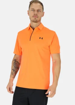Outlet Under Armour Tech Polo Orange Blast
