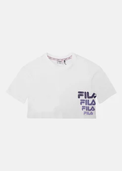 Hot Fila TEENS GIRLS POLLY cropped tee snow white