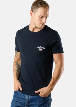 Discount Saint Vincent Texas Tee (Bröstficka) Navy