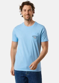 Best Saint Vincent Texas Tee (Bröstficka) Lt Blue