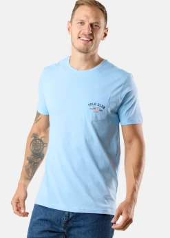 Best Saint Vincent Texas Tee (Bröstficka) Lt Blue