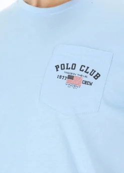 Discount Saint Vincent Texas Tee SWE Light Blue