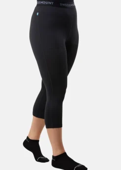 Outlet Swedemount Thermal Warm 3/4 Pants W Black