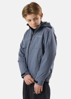 Best Swedemount Tjörn Rain Jacket JR Steel Blue