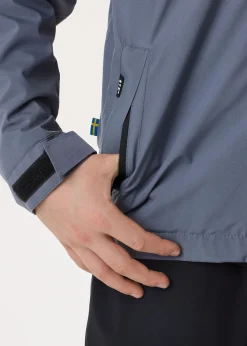 Best Swedemount Tjörn Rain Jacket JR Steel Blue
