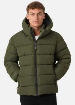 Online Denim Factory Tokyo Puffy Jacket Dark green