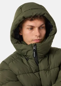 Online Denim Factory Tokyo Puffy Jacket Dark green