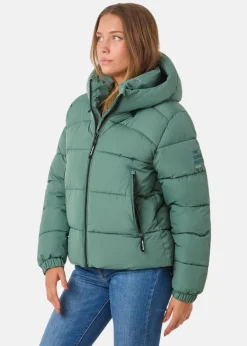 Clearance Denim Factory Tokyo Puffy Jacket W Faded Teal Green