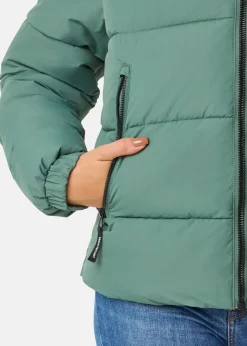 Clearance Denim Factory Tokyo Puffy Jacket W Faded Teal Green