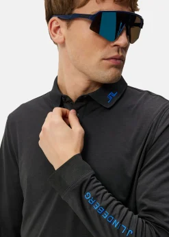 Sale J.lindeberg Tour Tech Long Sleeve Black Melange