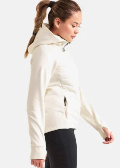 Outlet Didriksons TOVIK GIRLS HOODIE 4 Shell White