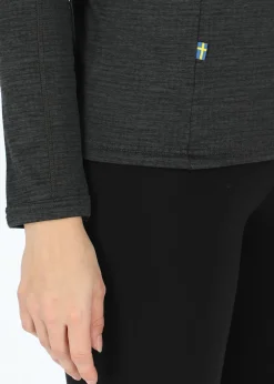 Hot Swedemount Trail Stretch Fullzip W Charcoal Melange/Burgundy