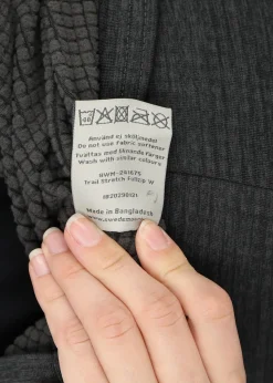 Hot Swedemount Trail Stretch Fullzip W Charcoal Melange/Burgundy