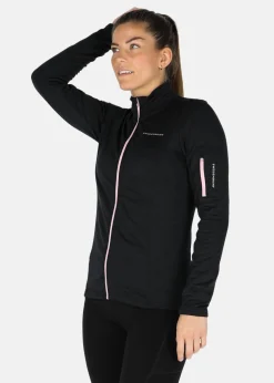 Discount Swedemount Trail Stretch Fullzip W Black Melange/Lt Pink