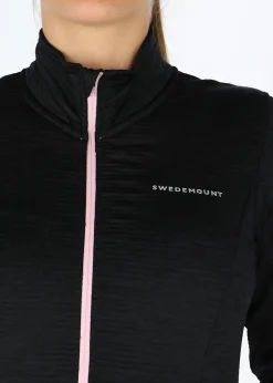 Discount Swedemount Trail Stretch Fullzip W Black Melange/Lt Pink