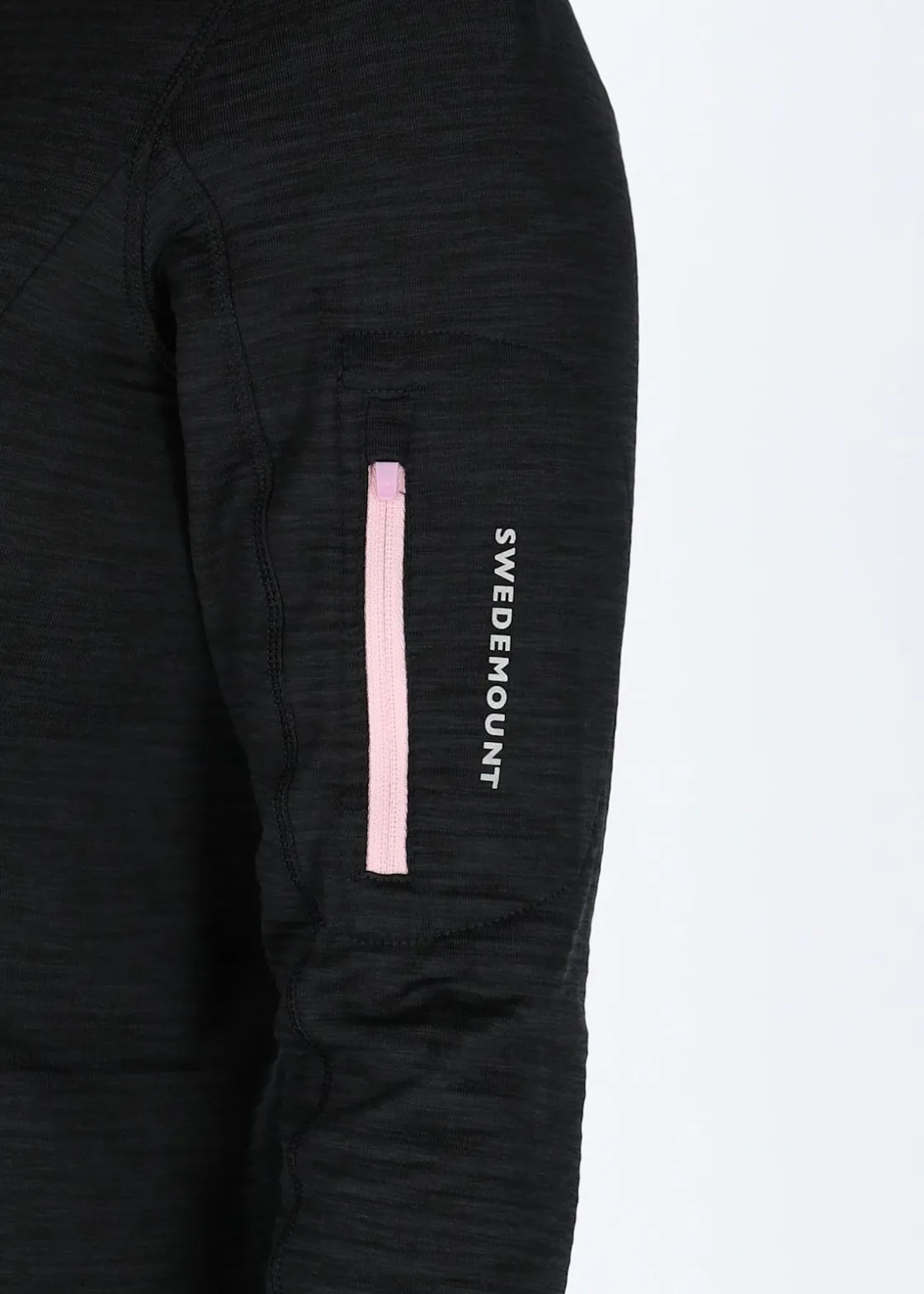 Discount Swedemount Trail Stretch Fullzip W Black Melange/Lt Pink