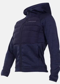Discount Swedemount Training Hybrid Jacket JR Navy Melange/Lt. Grey Melange