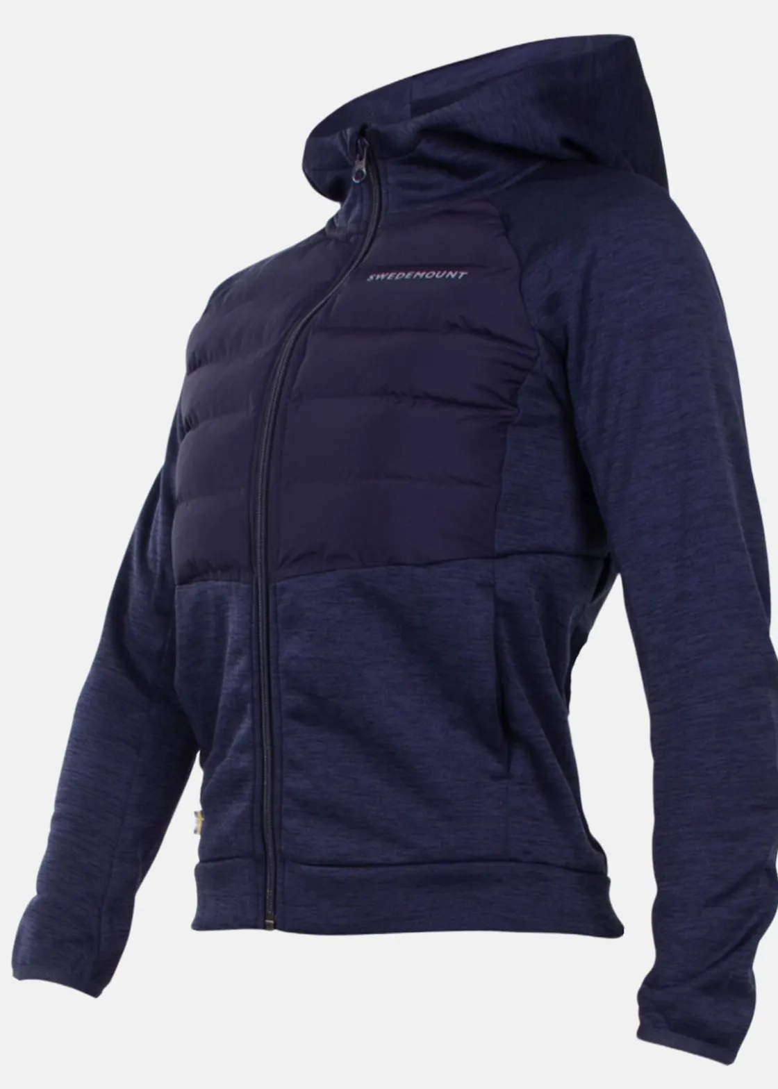 Discount Swedemount Training Hybrid Jacket JR Navy Melange/Lt. Grey Melange