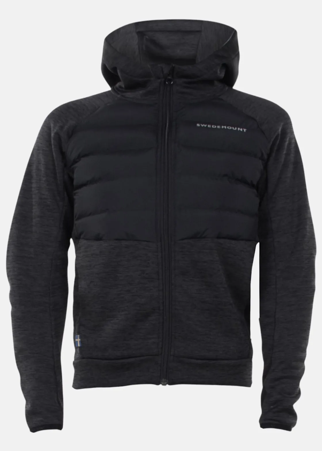 Best Swedemount Training Hybrid Jacket JR Charcoal Melange/Lt. Grey Melange