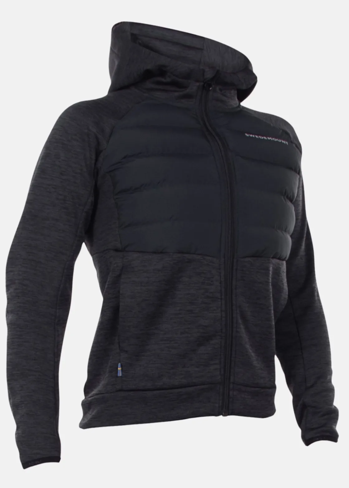 Best Swedemount Training Hybrid Jacket JR Charcoal Melange/Lt. Grey Melange