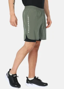 Swedemount Training 2in1 Shorts Olive