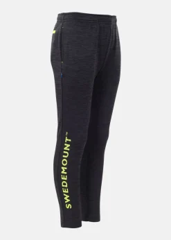 Clearance Swedemount Training Logo Pants JR Charcoal Melange/Neon