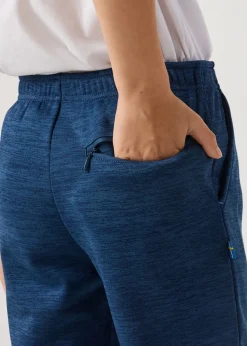 Swedemount Training Logo Pants JR II Navy Melange/Lt Blue