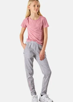 Clearance Swedemount Training Logo Pants JR II Lt. Grey Melange/Dusty Rose