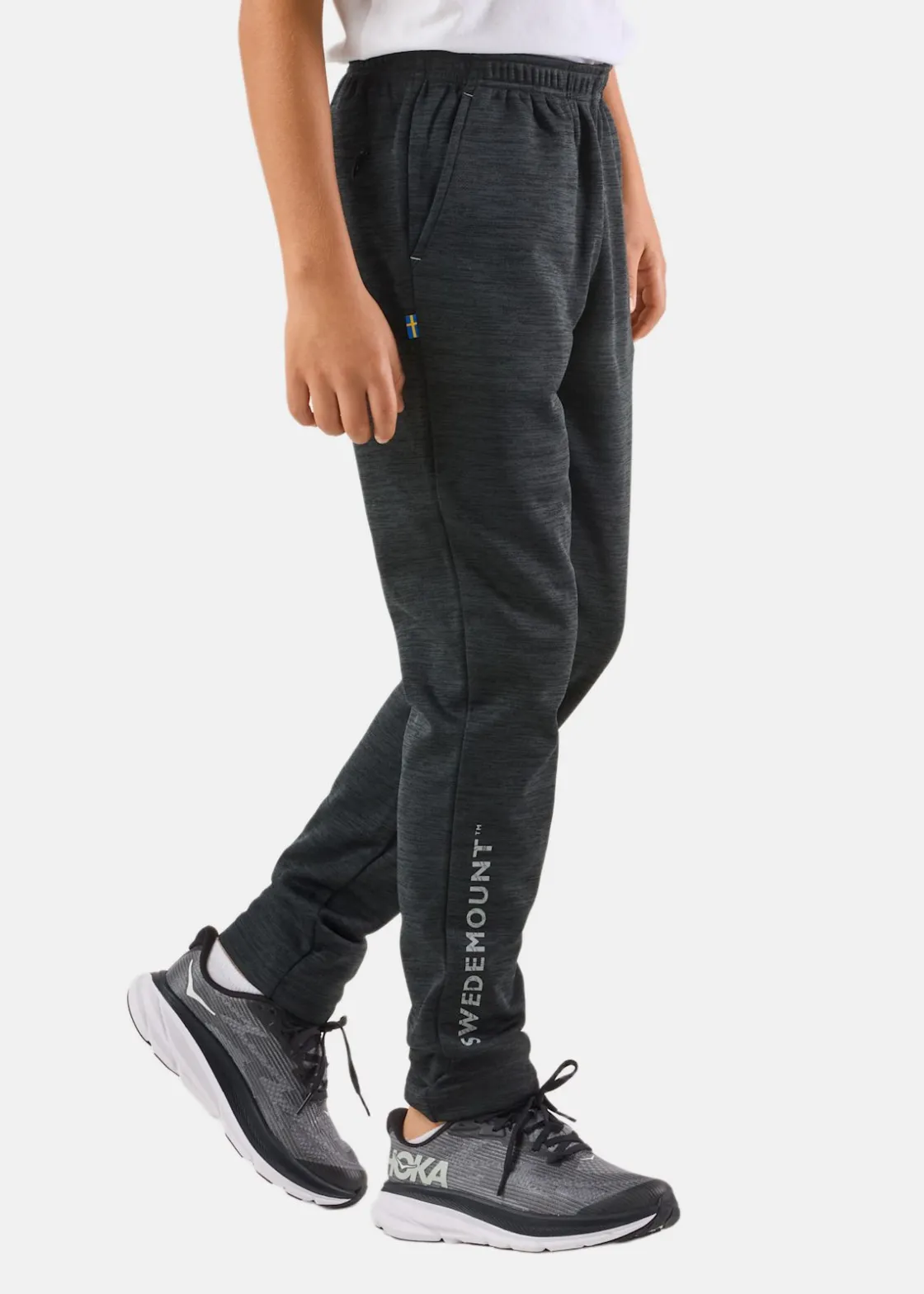 Hot Swedemount Training Logo Pants JR II Charcoal Melange/Charcoal Melange