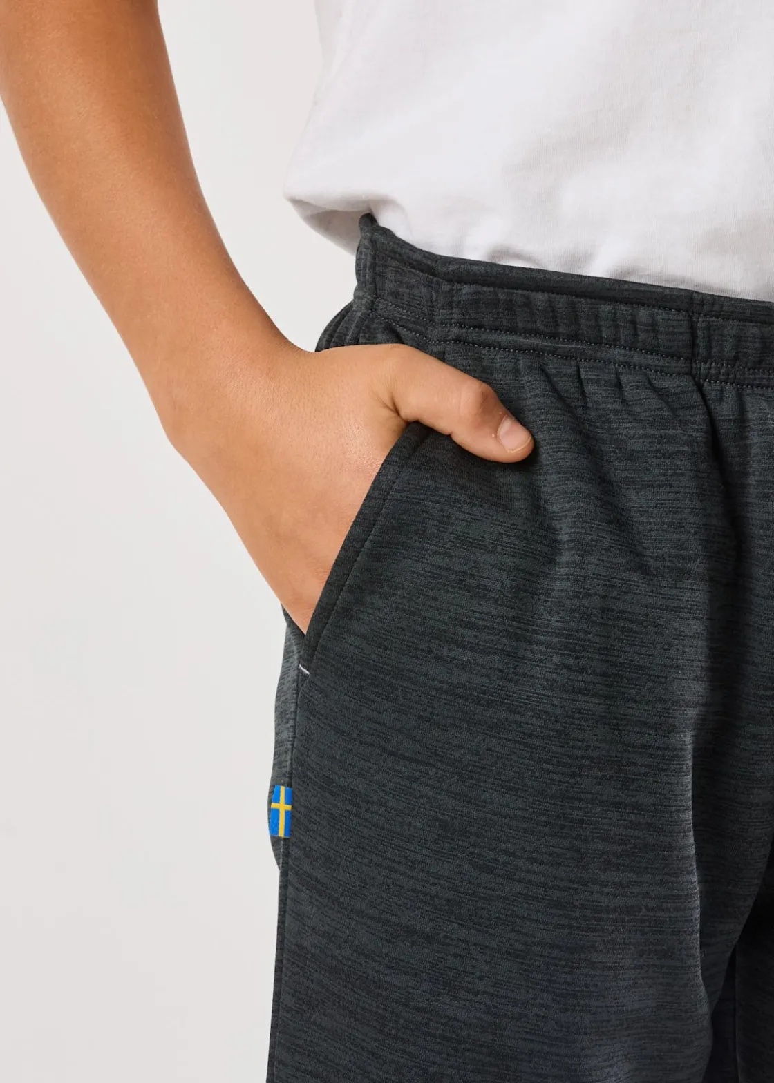 Hot Swedemount Training Logo Pants JR II Charcoal Melange/Charcoal Melange